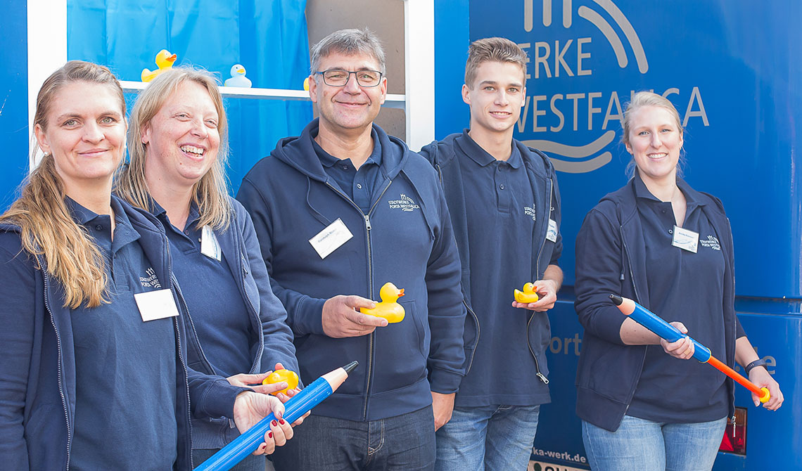 Unser Team auf dem Stadtfest in Porta