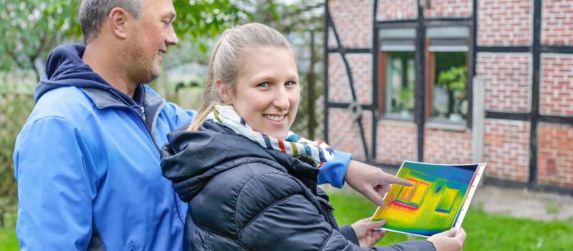 Jürgen und Annika besprechen Thermografie